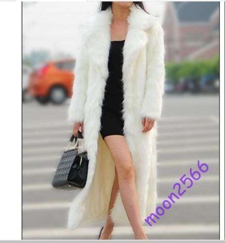 Women Long Fur Clothing 6Colors Luxury Winter Buttons Celebrity Coat Maxi Robe Deals, 2017 Black Friday Deals.